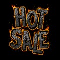 Vintage burning Hot Sale inscription