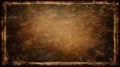 Vintage burnt paper texture with aged border frame Royalty Free Stock Photo