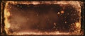 Vintage burnt paper texture with aged border frame Royalty Free Stock Photo