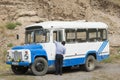 Vintage bus in armenia
