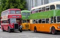 Vintage Buses on Glasgow streets