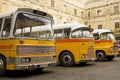 Vintage buses in valetta malta
