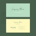 Vintage business card vector template Royalty Free Stock Photo