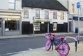 A vintage buther`s bike and Grace Neills Irish Pub in Donaghadee County Down