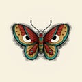 Vintage butterflies with eye wings