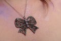 Vintage butterfly shaped necklace