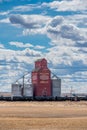 The vintage Cadillac grain elevator in Saskatchewan, Canada