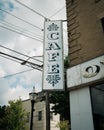 Vintage cafe sign, Owego, New York