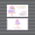 Vintage Cake Business Card Design