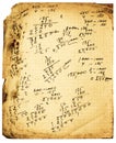 Vintage calculations Royalty Free Stock Photo