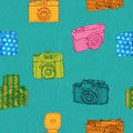 Vintage camera background