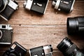 vintage camera background Royalty Free Stock Photo