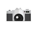 Vintage camera card vector template Royalty Free Stock Photo