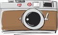 Vintage Camera Fashion Style Illustration