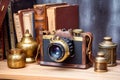 Vintage Camera - Generative AI Royalty Free Stock Photo