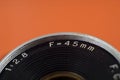 Vintage camera lens close-up details Royalty Free Stock Photo