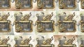 Vintage Camera Pattern with Ornate Frames Royalty Free Stock Photo