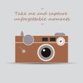 Vintage camera - Take me and capture unforgettable moments