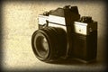 Vintage camera textured