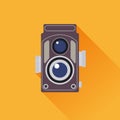 Vintage camera vector