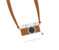 Vintage Camera vektor flat style Royalty Free Stock Photo