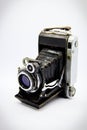 Vintage camera on a white background Royalty Free Stock Photo