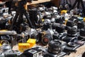 Vintage cameras DLSR in Portobello market