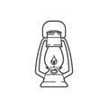 Vintage camping lantern icon Royalty Free Stock Photo