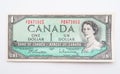 Vintage Canadian Dollar Bill