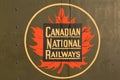 Vintage Canadian National Railways logo Royalty Free Stock Photo