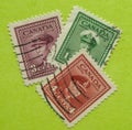 Vintage Canadian postage stamps