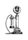 Vintage candlestick telephone