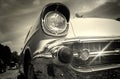 Vintage car in black and white Royalty Free Stock Photo