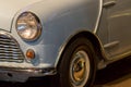 Vintage car. Classic 1960s British car in close-up Royalty Free Stock Photo