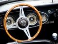 Vintage car cockpit