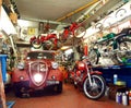 Vintage car in a collectors garage