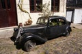 Vintage car in Colonia del Sacramento street, Uruguay Royalty Free Stock Photo