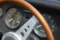 Vintage car dashboard Royalty Free Stock Photo