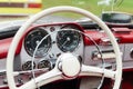 Vintage car dashboard Royalty Free Stock Photo