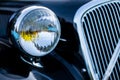 Vintage car detail - headlamp Royalty Free Stock Photo