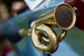 Vintage car detail - horn Royalty Free Stock Photo