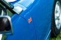 Vintage car detail - union jack badge Royalty Free Stock Photo