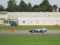 Vintage Car Driving around Dunsfold Airfield Royalty Free Stock Photo