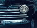 Vintage car front view detail Royalty Free Stock Photo