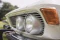 Vintage car headlight and turn signal Royalty Free Stock Photo