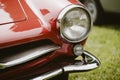 Vintage car headlight and turn signal Royalty Free Stock Photo