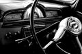 Vintage car interior Royalty Free Stock Photo