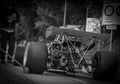 Vintage CAR MARCH F2 IN RACE IN PESARO SAN BARTOLO Royalty Free Stock Photo