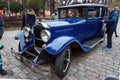 Vintage car 1929 Packard 645 Deluxe Eight on the street in Independence Day of Poland. Warsaw. Poland