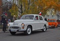 Vintage car during a parade Royalty Free Stock Photo